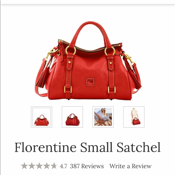 🖤Dooney & Bourke🖤Red Flouretine Satchel - Picture 10 of 16